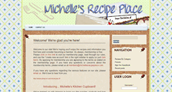Desktop Screenshot of michellesrecipeplace.com