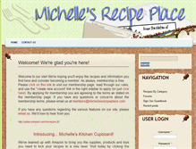 Tablet Screenshot of michellesrecipeplace.com